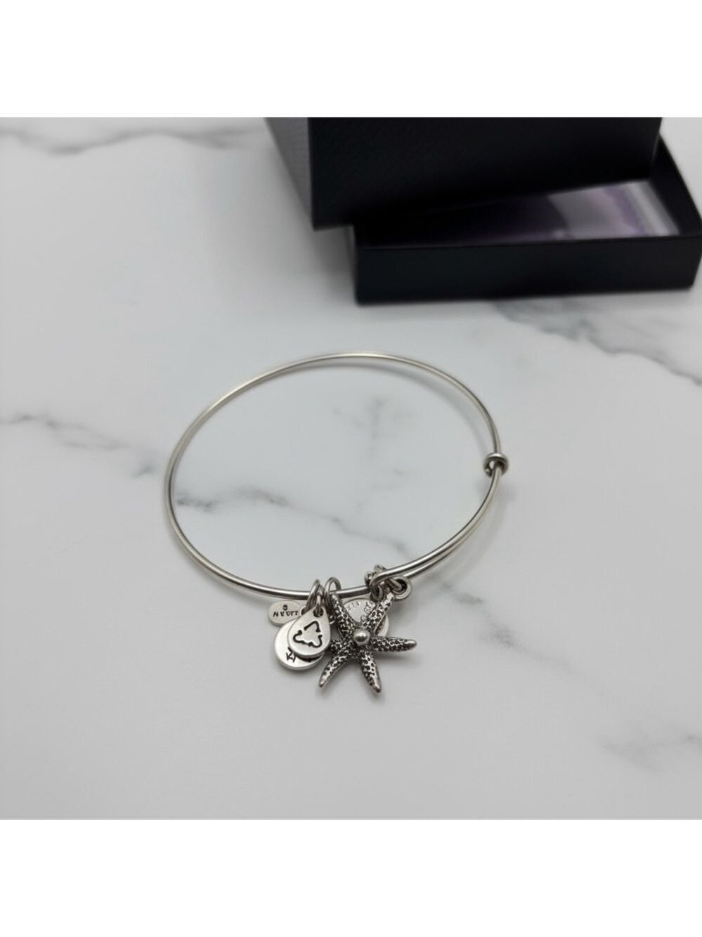 Alex and Ani Starfish Silver Charm Bracelet